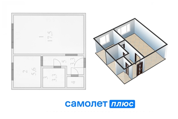 
  Продается 1-комн. квартира, 30.8 м², Сибиряков-Гвардейцев ул, д. 1
. Фото 2.