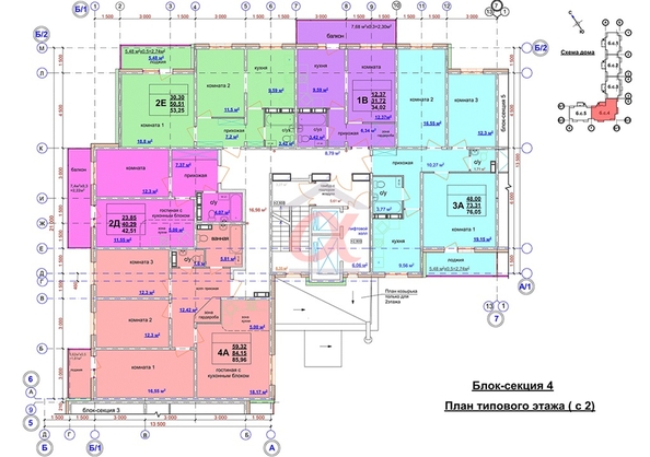 
   Продам 2-комнатную, 57 м², Космическая ул, 4 Б

. Фото 12.