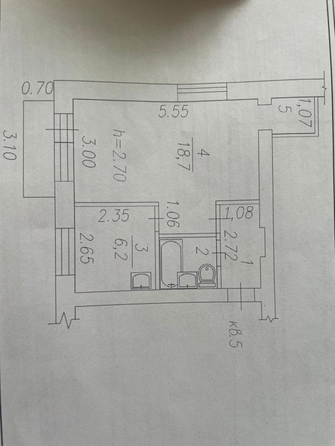 
   Продам 1-комнатную, 32.2 м², 

. Фото 1.