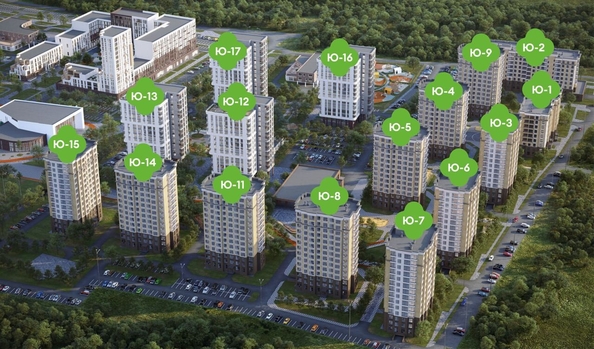 
  Продается 3-комн. квартира, 68.7 м², ЖК Южный, дом Ю-12
. Фото 8.