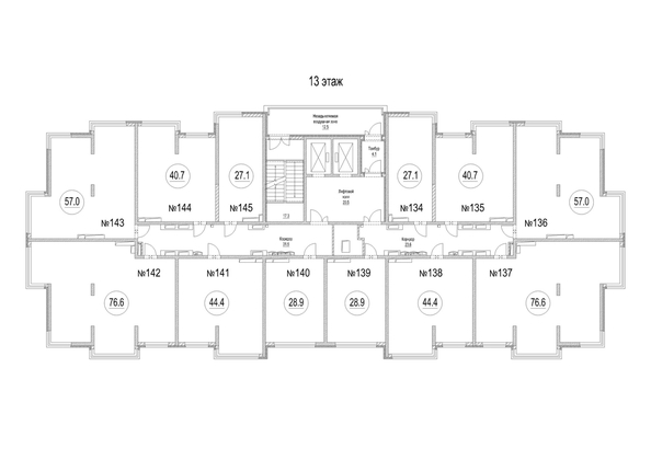 
   Продам 3-комнатную, 76.6 м², Сити-парк, дом 8

. Фото 1.