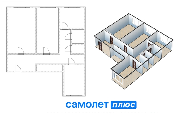 
  Продается 3-комн. квартира, 72.9 м², Инициативная ул, д. 95
. Фото 1.