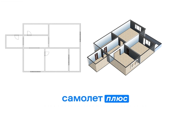 
  Продается 3-комн. квартира, 59.3 м², Щегловский пер, д. 14
. Фото 2.