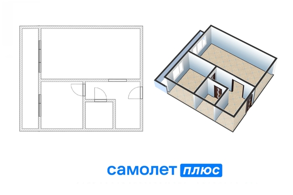 
  Продается 1-комн. квартира, 35.5 м², Шахтеров пр-кт, д. 123
. Фото 2.