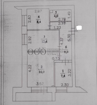 
   Продам 3-комнатную, 58 м², Линия 1-я ул, 2

. Фото 21.