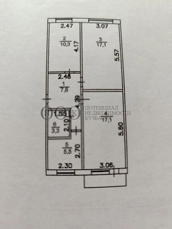 
  Продается 3-комн. квартира, 61 м², Волгоградская ул, д. 26
. Фото 12.