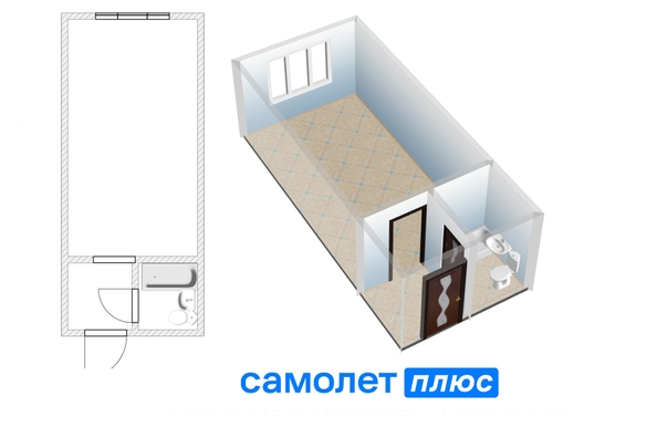 
  Продается 1-комн. квартира, 22.6 м², Строителей б-р, д. 50/2
. Фото 1.