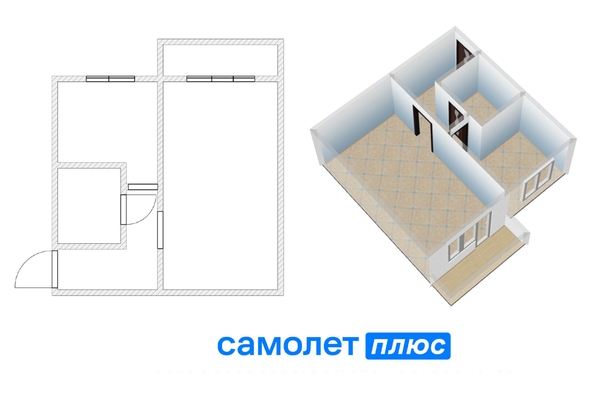 
  Продается 1-комн. квартира, 30.6 м², Инициативная ул, д. 24а
. Фото 2.