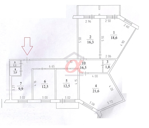 
  Продается 4-комн. квартира, 114 м², Октябрьский пр-кт, д. 46
. Фото 30.