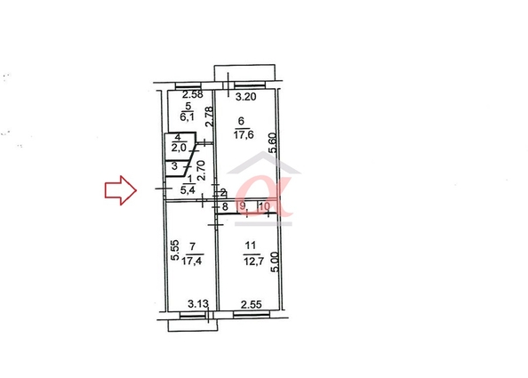 
  Продается 3-комн. квартира, 63.6 м², Ленина пр-кт, д. 66б
. Фото 25.