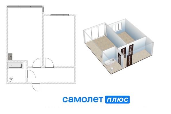 
  Продается 1-комн. квартира, 46.4 м², ЖК Солнечный бульвар, дом 24 корп 3
. Фото 2.