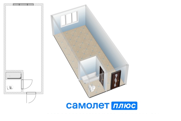 
  Продается 1-комн. квартира, 16.5 м², Московский пр-кт, д. 27
. Фото 6.