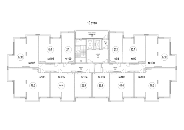 
  Продается 3-комн. квартира, 76.6 м², ЖК Сити-парк, дом 9
. Фото 1.