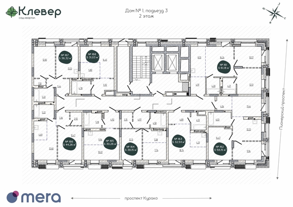 
  Продается 1-комн. квартира, 32.54 м², ЖК Клевер
. Фото 1.