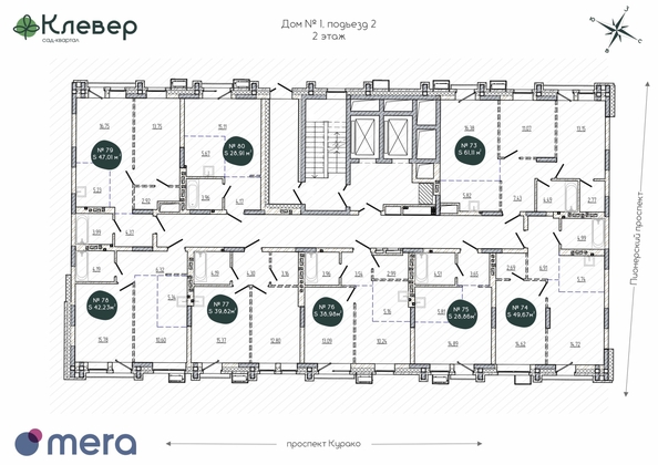 
  Продается 2-комн. квартира, 38.98 м², ЖК Клевер
. Фото 1.