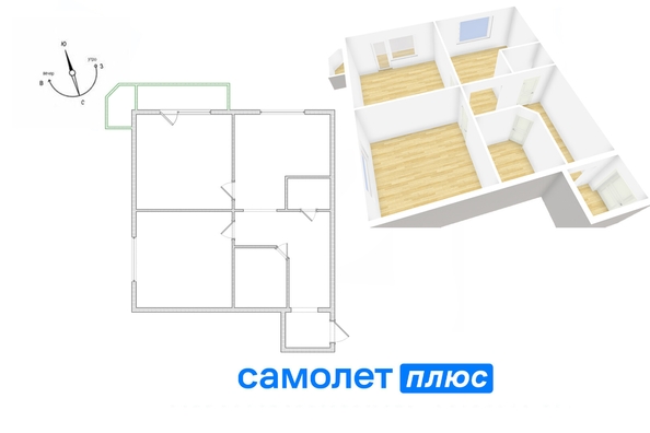 
  Продается 2-комн. квартира, 75.7 м², Октябрьский пр-кт, д. 36в
. Фото 25.