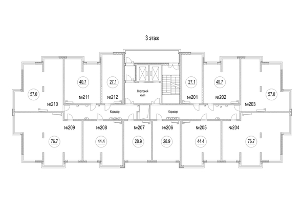 
  Продается 1-комн. квартира, 44.4 м², ЖК Новоильинка
. Фото 1.