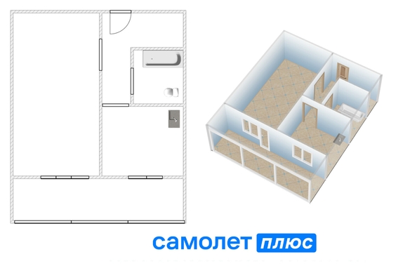 
  Продается 1-комн. квартира, 35.3 м², Серебряный бор ул, д. 12
. Фото 30.