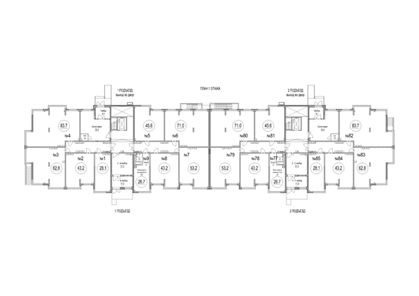 
  Продается 1-комн. квартира 43.2 м², в ЖК Солнечный бульвар, дом 23 корп 4. Фото 2.