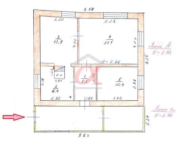 
  Продается дом 60 м². Фото 24.