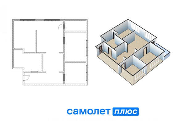 
  Продается 3-комн. квартира 78.9 м², в ЖК Парковый, дом 3 этап 1. Фото 4.