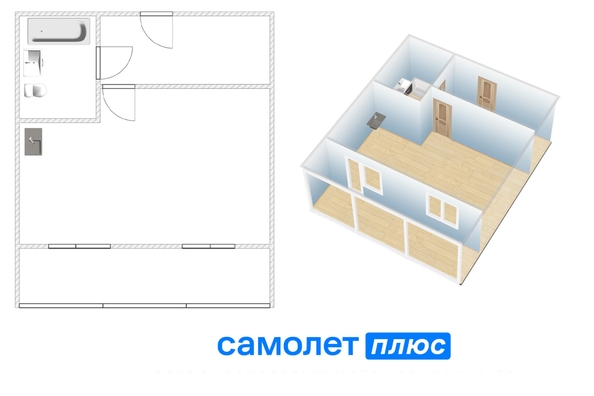 
  Продается 1-комн. квартира 32.9 м², в ЖК Кемерово-Сити, дом 33. Фото 14.