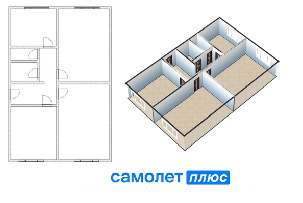 
  Продается 3-комн. квартира 75.8 м². Фото 2.