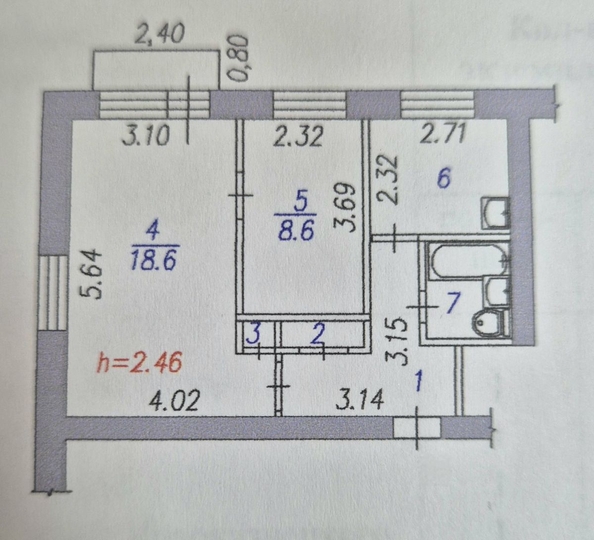 
  Продается 2-комн. квартира 43.2 м². Фото 22.