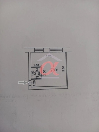 
  Продается 1-комн. квартира 32 м². Фото 12.