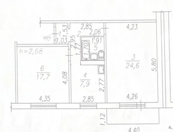 
  Продается 2-комн. квартира 59.3 м². Фото 18.
