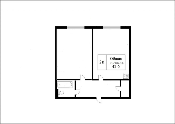 
  Продается 2-комн. квартира 42.6 м². Фото 4.