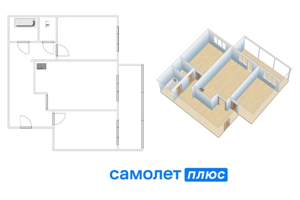 
  Продается 3-комн. квартира 58.8 м². Фото 24.