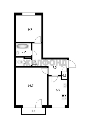 
   Продам 2-комнатную, 42.5 м², Энгельса ул, 10а

. Фото 20.