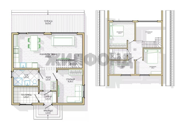 
   Продам дом, 110 м², Ленинское село

. Фото 3.