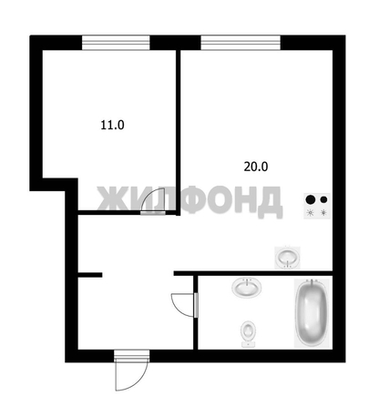 
   Продам 2-комнатную, 41.9 м², Спектр мкр, 15

. Фото 36.