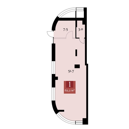 
   Продам помещение, 62.2 м², Прибрежная  ул

. Фото 2.