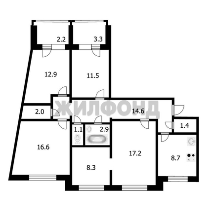 
   Продам 5-комнатную, 101.7 м², Краснообск, 2

. Фото 18.