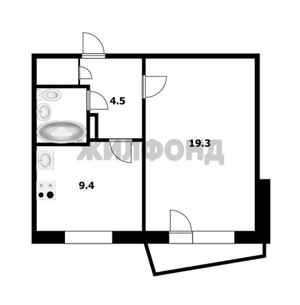 
   Продам 1-комнатную, 37.9 м², Тюленина ул, 1/2

. Фото 12.