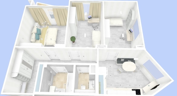 
   Продам 3-комнатную, 60 м², Закаменский мкр, 13

. Фото 1.
