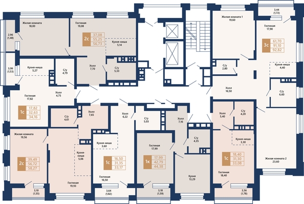 
   Продам 3-комнатную, 93.98 м², Легендарный-Северный, дом 2

. Фото 20.