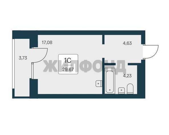 
  Продается 1-комн. квартира, 27.18 м², ЖК Расцветай на Красном, дом 9
. Фото 4.