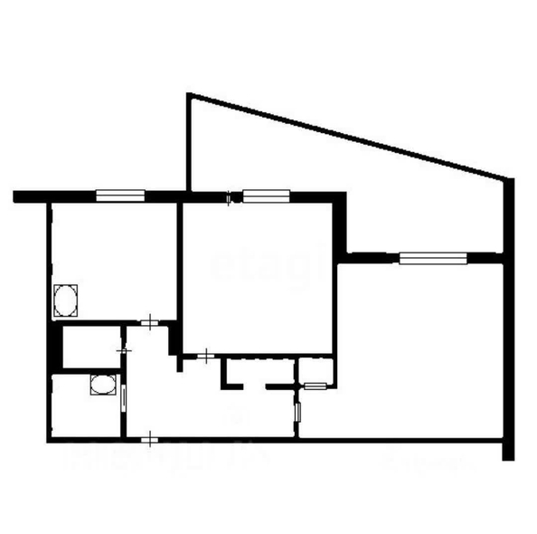 
  Сдам в аренду 2-комнатную квартиру, 52.5 м², Новосибирск

. Фото 12.