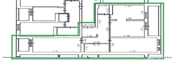 
  Продается 3-комн. квартира, 75.3 м², Большевистская ул, д. 112
. Фото 23.