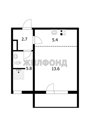 
  Продается студия, 27.5 м², Петропавловская ул, д. 2
. Фото 5.