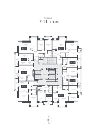 
  Продается 2-комн. квартира, 37.9 м², ЖК CITY TOWERS (Сити Тауэрс)
. Фото 37.