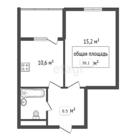
  Продается 1-комн. квартира, 38.1 м², Оловозаводская ул, д. 13
. Фото 27.