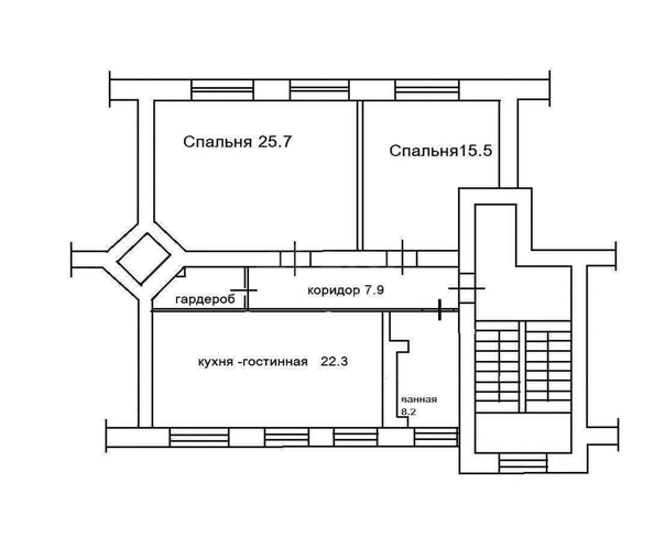 
  Сдается 3-комн. квартира, 80 м², Коммунистическая ул, д. 26
. Фото 15.