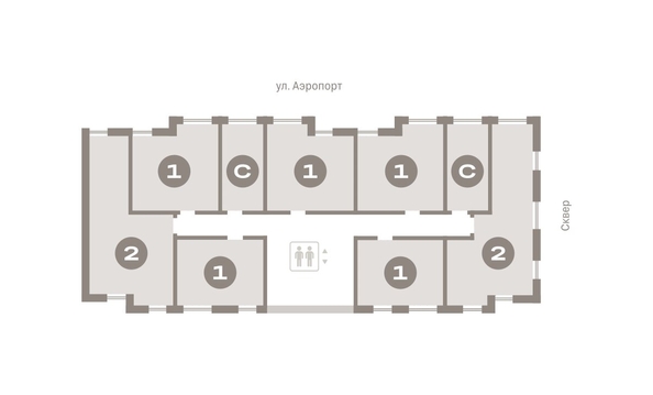 
  Продается студия, 20.16 м², ЖК Авиатор, дом 3
. Фото 6.
