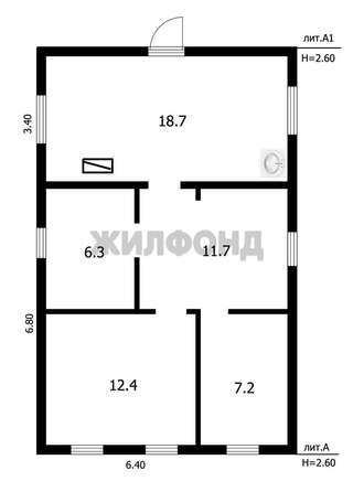 
  Продается дом, 56.3 м², Обь
. Фото 11.