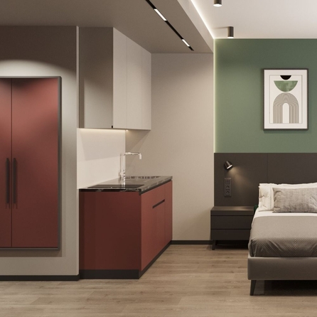 
  Продается апартамент, 21.72 м², АК АЭРОН, секция В
. Фото 2.